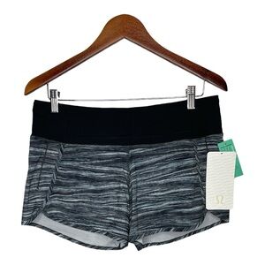 Lululemon Run Times Shorts Low Tide Alpine Blue and Black Women’s, Size 8